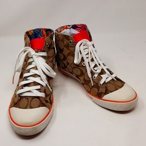 Coach Birch Hightop Down C Sneaker size 10 B